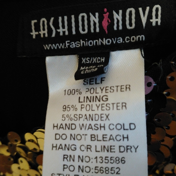 Fashion Nova Sequins Romper - Picture 3 of 4